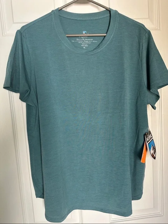 Kuhl Women's Short Sleeve Tee Teal Green - Picture 1 of 1